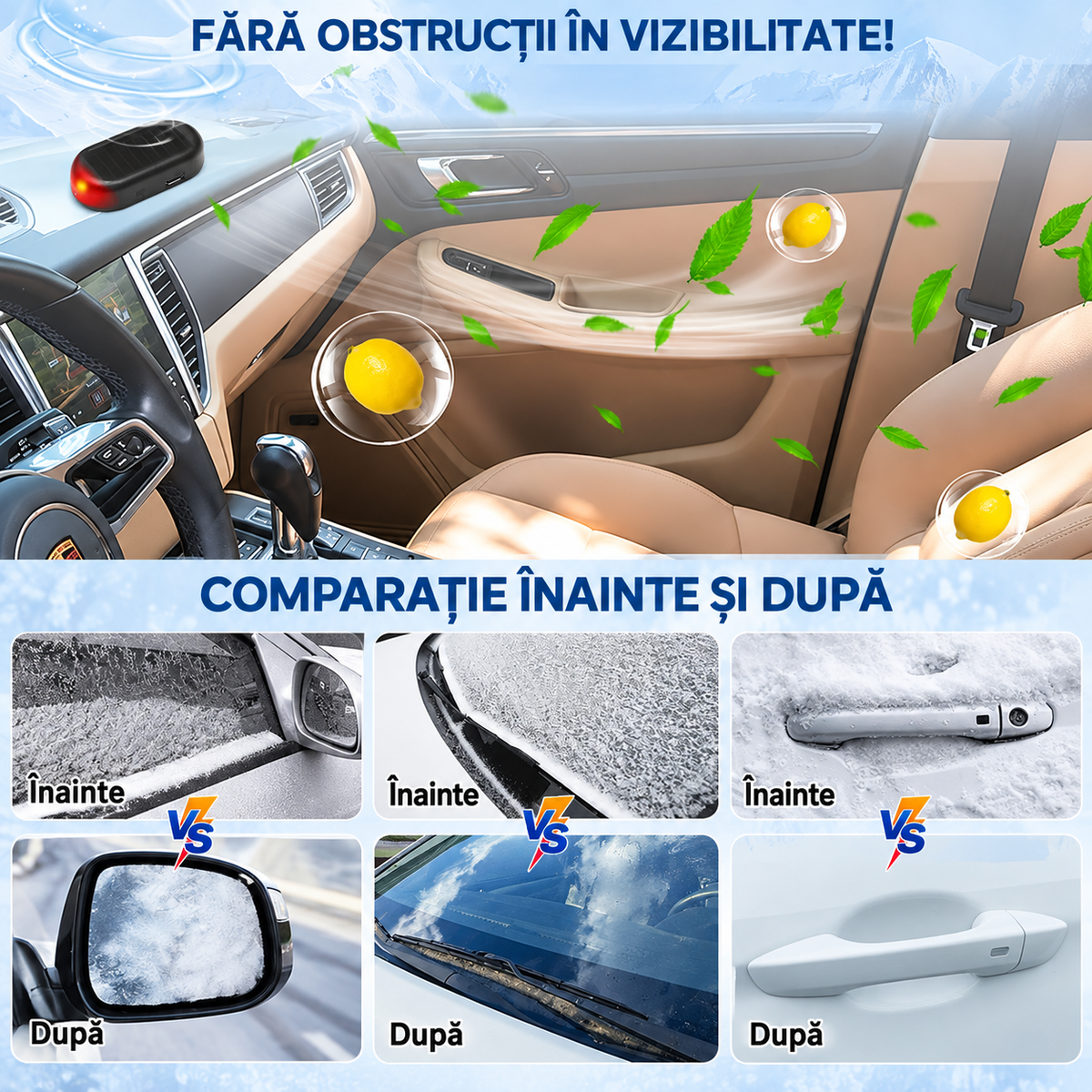 Dispozitiv Electromagnetic Anti-Îngheț cu Încărcare Solară